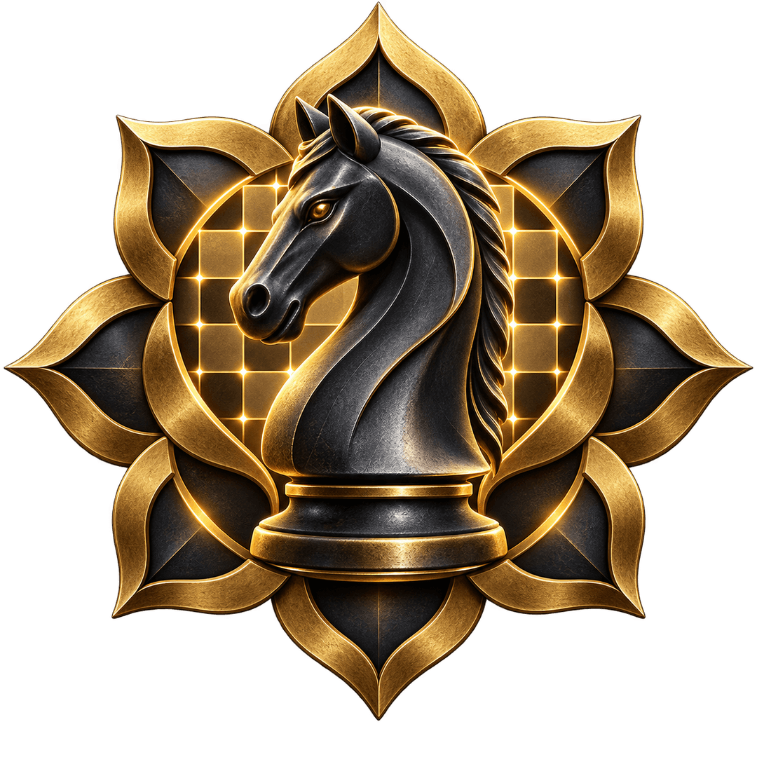 AshtaVyūha chess emblem